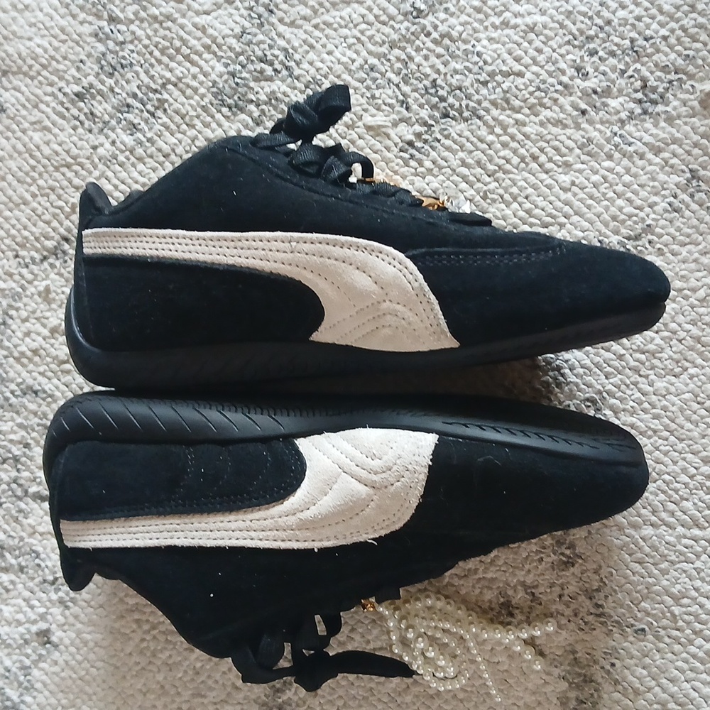 Puma Speedcat  Black and White Sneakers with Charms - Picture 8 of 8